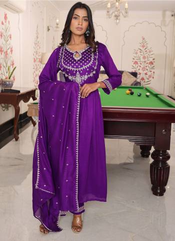 Attractive These Party Wear Suit in Fine Colored Pair With Bottom And Dupatta.These Top And Bottom Are Fabricated On Soft Silk Pair With Soft Silk Dupatta.Its Beautified With Designer Embroidery Work.