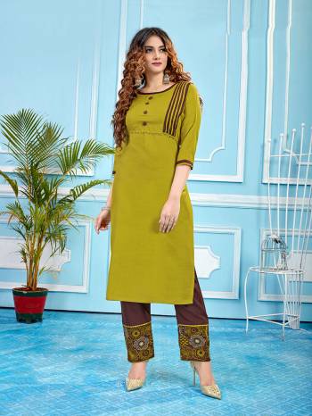 This Festive And Wedding Season, Be The Most Beautiful This Designer Straight Suit In Fancy Color. Its Kurti Is Fabricated on Heavy Ruby Slub Paired With Bottom With Work. Buy Now. 

