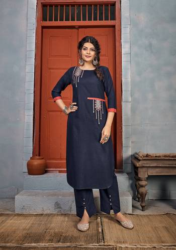 Grab This Readymade Long Kurti In Fine Color Fabricated On Rayon Beautified With Embroidery With Rayon Bottom . It Is Light In Weight And Easy To Carry All Day Long. 