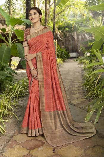 Celebrate This Festive Season In This Very Pretty Pistel Colored Designer Saree Paired With Contrasting Colored Blouse. This Saree and Blouse Are Soft Silk Based Beautified With Printed. 