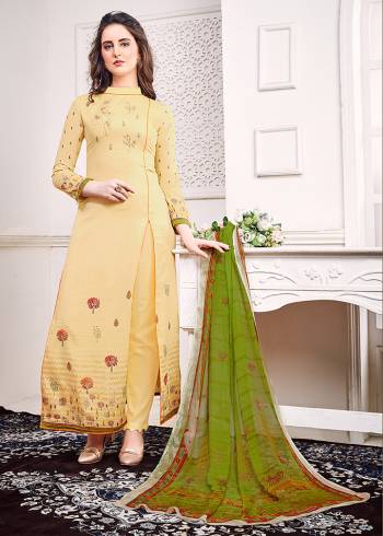 This Festive And Wedding Season, Be The Most Beautiful Diva Wearing This Designer Straight Suit In Fine Color. Its Digital Print & Embroidered Work Top Is Fabricated on Airjet Jam Satin Paired With Cotton Bottom And Mal Digital Print Dupatta. Buy Now. 

