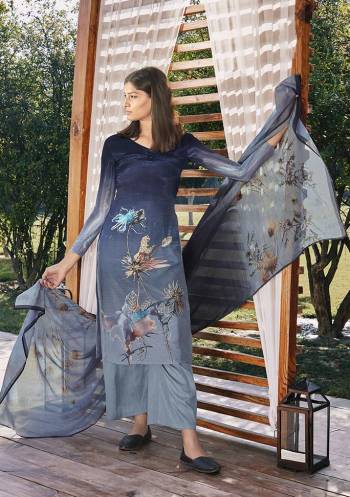 stylish Top Fabricated Cotton Silk With Digital Print With Hand Work Or Bottom Fabric Cotton Satin With Muslin Digital Print On Dupatta Fancy look Suit 