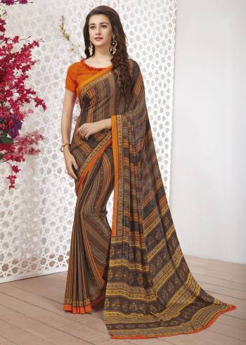 Adorn The Pretty Angelic Look Wearing This Heavy Designer Saree In Red Color Paired With Contrasting Yellow Colored Blouse. This Saree Is Fabricated On Satin Silk Paired With Art Silk Fabricated Blouse. Its Pretty Color Pallete Will Give An Attractive Look To Your Personality. 