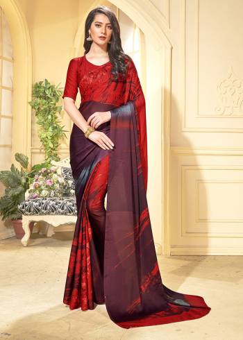 Adorn The Pretty Angelic Look Wearing This Heavy Designer Saree In fine Color Paired With Contrasting  Colored Blouse. This Saree Is Fabricated On Crepe Silk Paired With Crepe Silk Fabricated Blouse. Its Pretty Color Pallete Will Give An Attractive Look To Your Personality. 