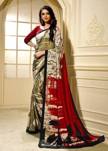 Adorn The Pretty Angelic Look Wearing This Heavy Designer Saree In fine Color Paired With Contrasting  Colored Blouse. This Saree Is Fabricated On Crepe Silk Paired With Crepe Silk Fabricated Blouse. Its Pretty Color Pallete Will Give An Attractive Look To Your Personality. 