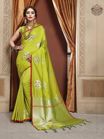 Adorn The Pretty Angelic Look Wearing This Heavy Designer Saree In Rich Color Paired With Contrasting Colored Blouse. This Saree Is Fabricated On Cotton Silk Paired With Cotton Silk Fabricated Blouse With Jacquard Weaving Silver Jari Design. Its Pretty Color Pallete Will Give An Attractive Look To Your Personality. 