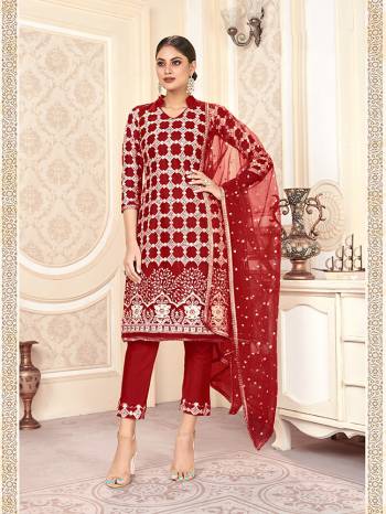 Grab This Simple And Elegant Yet Heavy Designer Straight Suit In Dark Color. Its Heavy Embroidered Top Is Fabricated On Butterfly Net Paired With Santoon Bottom & Inner And Net Fabricated Dupatta. All Its Fabrics Ensures Superb Comfort All Day Long. Buy Now. 