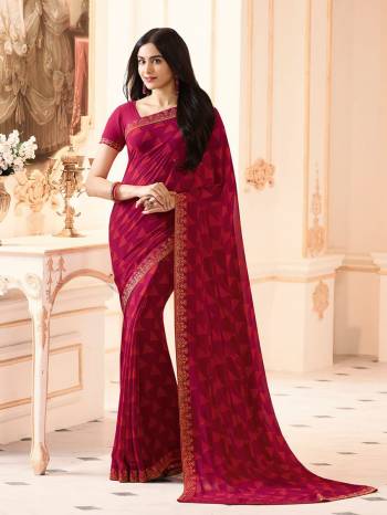 Adorn The Pretty Angelic Look Wearing This Heavy Designer Saree In Paired With Contrasting Blouse. This Saree Is Fabricated On Georgette Paired With Banglori Silk Fabricated Blouse. Its Pretty Color Pallete Will Give An Attractive Look To Your Personality. 