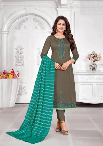 Here Is A Pretty Designer Straight Suit Suitable For The Upcoming Festive Season In This Lovely Color Paired With Dupatta. Its Top Is Fabricated On Jam Cotton Beautified With Minimal Elegant Embroidery Paired With Cotton Bottom and Wevon Jari Dupatta. Buy this Pretty Suit No.