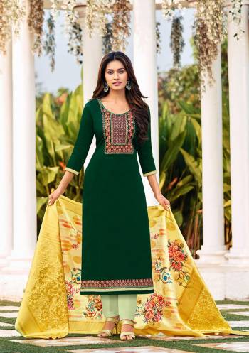 New And Unique Styled Multi,Sequance  Colored Designer Straight Suit Is Here In Top Paired With Contrasting and Dupatta. Its Top Is Fabricated On Jam Cotton Paired With Cotton Bottom And Its Dupatta Is Fabricated On Banarasi Jacquard With Digital Print.