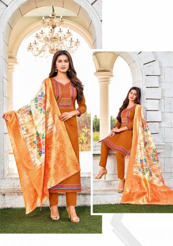 New And Unique Styled Multi,Sequance  Colored Designer Straight Suit Is Here In Top Paired With Contrasting and Dupatta. Its Top Is Fabricated On Jam Cotton Paired With Cotton Bottom And Its Dupatta Is Fabricated On Banarasi Jacquard With Digital Print.