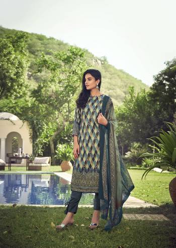 Simple And Elegant Designer Suit Is Here In Hand Work with Digital Prints. This Suit Is In All Over Base Color Whose Top Is Pashmina Based Paired With Pashmina Bottom And Chiffon Fabricated Dupatta With Digital Print. 