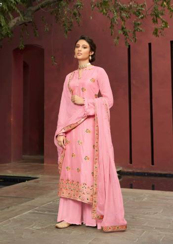 Look Pretty This In This Designer Straight Suit In Light Color. This Beautiful Dress Material Is Fabricated On Silk Minakari Jacquard Paired With Santoon Bottom And Chiffon Fabricated Dupatta With Embroidery. Buy Now. 