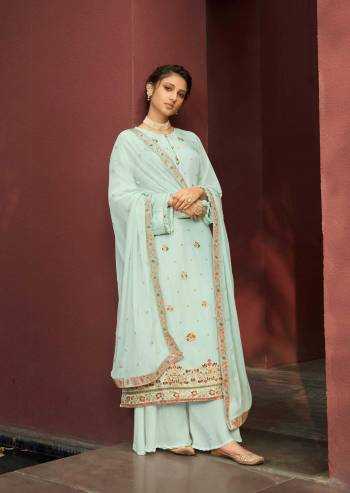 Look Pretty This In This Designer Straight Suit In Light Color. This Beautiful Dress Material Is Fabricated On Silk Minakari Jacquard Paired With Santoon Bottom And Chiffon Fabricated Dupatta With Embroidery. Buy Now. 