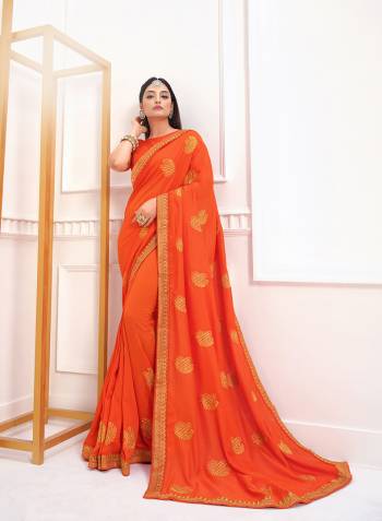 Adorn The Pretty Angelic Look Wearing This Heavy Designer Embroidery Butta Saree In Dark Color Paired With Blouse. This Saree Is Fabricated On Vichitra Silk Paired With Art Silk Fabricated Blouse. Its Pretty Color Pallete Will Give An Attractive Look To Your Personality. 