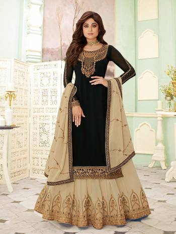 Grab This Pretty Embroidery Dress Material In Fine Color. Its Top Are Fabricated On Faux Georgette Paired Bottom Are Faux Georgette With Faux Georgette Fabricated Dupatta With Embroidery. Get This Stitched As Per Your Desired Fit And Comfort