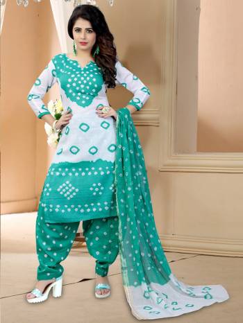 Simple Dress Material Is Here For Your Casual Wear In Bandhej Printed Top Paired With Contrasting Colored Bottom And Dupatta. Its Top Is Fabricated On Cotton Paired With Cotton Bottom And Cotton Dupatta. Its Fabric Is Durable And Easy To Care For. 

