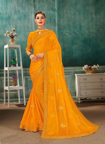 Grab This Pretty Elegant Looking Designer Saree In Fine Color Paired With Maching Colored Blouse. This Saree Are Sahi Chiffon And Blouse Are Art Silk Based Beautified With Embroidery Butta And Embroidery Lace Border. Buy Now.