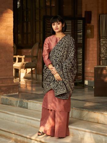 Flaunt Your Rich And Elegant Taste Wearing This Heavy designer Full Embroidery And Stone Work In Shawl With Top And Bottom Are Art Silk Fabric In Suit With Shawl In Velvet Fabric.