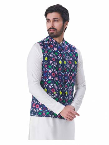 Here Is A Rich And Decent Looking Readymade Pair Of Men's Jacket. This Jacket Are  Satin Printed Fabricated. Buy This Pair For The Upcoming Wedding And Festive Season. 

