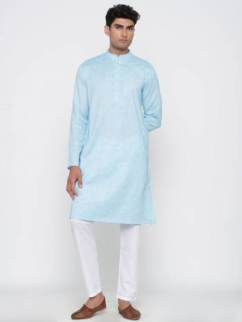 Take your ethnic style quotient to the next level by wearing this fashionable kurta set By Cotton Fabeic In Wevon Design. which has been designed keeping the latest trends in mind. This set is a must have in a men's ethnic wardrobe.