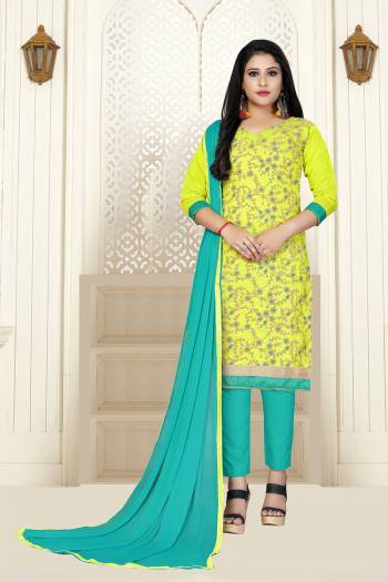 Rich And Elegant Looking Straight Suit In Fine Colored Top Bottom And Dupatta. Its Top Are Eami Modal Cotton With Work Fabricated And Dupatta Are Naznin Fabricated with Santoon Bottom. 