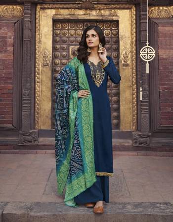 Grab This Very Beautiful Designer Straight Suit In Fine Color Paired With Pretty Embroidered And Diamond Work And Maching Colored Dupatta Are Digital Print. Its Top Is Fabricated On Chinon Chiffon Paired With Dull Santoon Bottom and Chinon Chiffon Fabricated Dupatta. Buy This Designer Embroidered Suit Now. 

