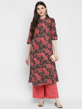 This Readymade Kurti With Lovely Printed In Fine Color Fabricated On Cotton Beautified With Printed. It Is Light In Weight And Easy To Carry All Day Long. 