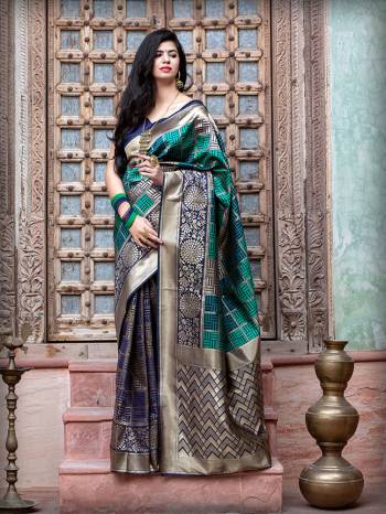 For A Proper Traditional Look, Grab This Designer Silk Based Heavy Weaved Saree In Nevy Blue Color. This Saree And Blouse Are Fabricated On Banarasi Art Silk Beautified With Heavy Weave. Buy Now. 

