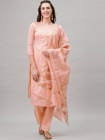 Look Pretty This Designer Floor Length Suit In Lovely  Color.?Its Pretty Embroidred Top Is Cotton Based Paired With Semi Lawn And Cotton Fabricated Dupatta Which Gives An Attractive To The Suit.