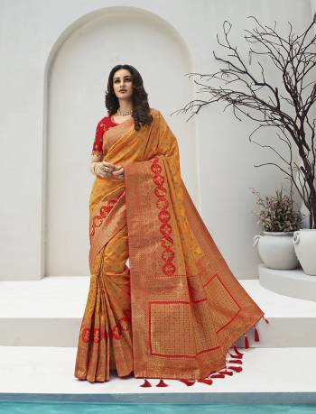 For A Proper Traditional Look, Grab This Designer Silk Based Heavy Weaved Saree In Dark Fine Color. This Saree Are Banarasi Silk Wevon Jacquard And Blouse Are Fabricated On Raw Silk Beautified With Heavy Embroidery And Stone Work. Buy Now