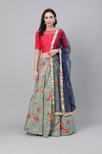 Party Wear Heavy Designer Embroidery Lehenga Choli In Light Color Fabricated On Fine Art Silk Beautified With Heavy Attractive Thread,Sequance Embroidery. 