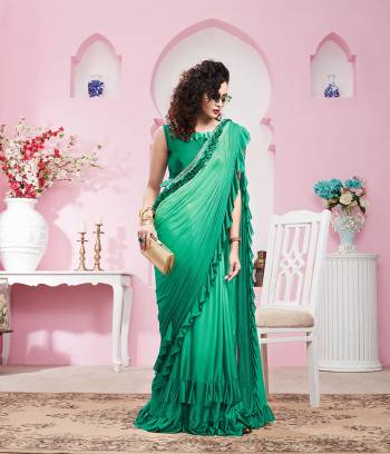 Adorn The Pretty Angelic Look Wearing This Heavy Hand Designer Saree In Pedding Color Paired With Blouse. This Saree Is Fabricated On Imported Lycra Paired With Blouse. Its Pretty Color Pallete Will Give An Attractive Look To Your Personality. 