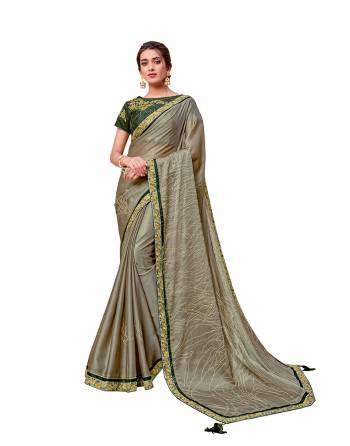 Adorn The Pretty Angelic Look Wearing This Heavy Designer Saree In Fine Paired With Contrasting Colored Blouse. This Saree Is Fabricated On Silk GeorgettePaired With Raw Silk Fabricated Blouse. Its Pretty Color Pallete Will Give An Attractive Look To Your Personality. 