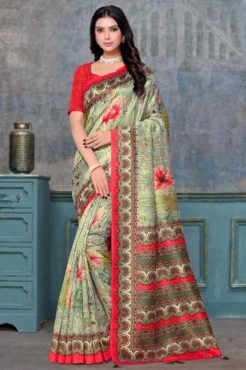 Attractive Look Wearing This Saree Paired With Blouse.  This Fancy Designer Digital Printed Saree Is Tusser Silk Based Which Gives A Rich Look To Your Personality. Buy This Pretty Saree Now.