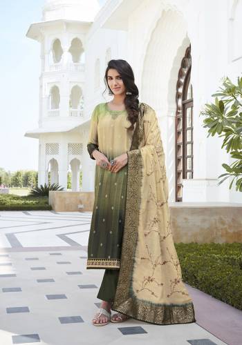 Attractive This Pretty Digital Printed Dress Material In Dusty Color. Its Top Are Modal Satin Silk And Bottom Are Fabricated On Dull Santoon Paired With Viscose Muslin Jacquard Fabricated Dupatta. Get This Stitched As Per Your Desired Fit And Comfort.