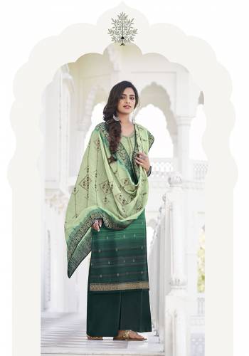 Attractive This Pretty Digital Printed Dress Material In Dusty Color. Its Top Are Modal Satin Silk And Bottom Are Fabricated On Dull Santoon Paired With Viscose Muslin Jacquard Fabricated Dupatta. Get This Stitched As Per Your Desired Fit And Comfort.