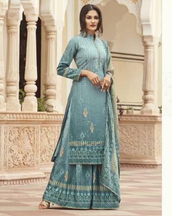 Attractive This Pretty Digital Printed Dress Material In Dusty Color. Its Top Are Modal Satin Silk And Bottom Are Fabricated On Dull Santoon Paired With Viscose Muslin Jacquard Fabricated Dupatta. Get This Stitched As Per Your Desired Fit And Comfort.