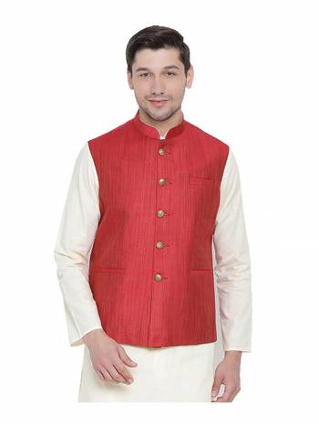 Here Is A Rich And Decent Looking Readymade Pair Of Men's Jacket. This Jacket Are Cotton Fabricated. Buy This Pair For The Upcoming Wedding And Festive Season. 

