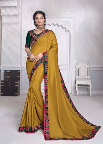 Adorn The Pretty Angelic Look Wearing This Heavy Designer Saree In Fine Color Paired With Contrasting Colored Blouse. This Saree Is Fabricated On Dola Silk Paired With Dupian Fabricated Blouse. Its Pretty Color Pallete Will Give An Attractive Look To Your Personality. 