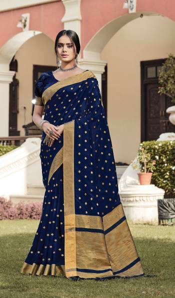 The Pretty Angelic Look Wearing This Wevon Designer Saree In Fine Color Paired With Contrasting Colored Blouse. This Saree Is Fabricated On Handloom Silk Paired With Blouse. Its Pretty Color Pallete Will Give An Attractive Look To Your Personality. 