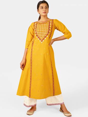 This Summer Collection Readymade Long Kurti And Pant In Fine Color Fabricated On Khadi Beautified With Embroidery Both Are Kurti And Pant. It Is Light In Weight And Easy To Carry All Day Long. 