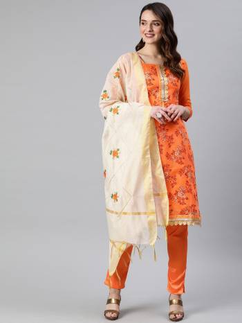 Look Pretty This Designer Floor Length Suit In Lovely  Color.?Its Pretty Designer Top Is Modal Silk Based Paired With Santoon Bottom And Chandery Fabricated Dupatta Which Gives An Attractive To The Suit.