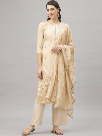 Look Pretty This Designer Floor Length Suit In Lovely  Color.?Its Pretty Designer Top Is Modal Chanderi Based Paired With Santoon Bottom And Chanderi Fabricated Dupatta Which Gives An Attractive To The Suit.