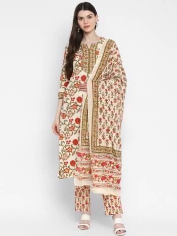 Garb This Beautiful Designer Readymade Straight Suit In Fine Color Paired With Dupatta. Its Designer Printed Top Is Fabricated On Cotton Paired With Cotton Bottom and Cotton Fabricated Dupatta. 

