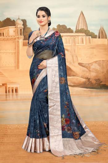 Look Attractive Wearing This Dark Dusty Colored Saree Paired With Blouse.  This Heavy Designer Saree Is Organza Based Which Gives A Rich Look To Your Personality. Buy This Pretty Saree Now.