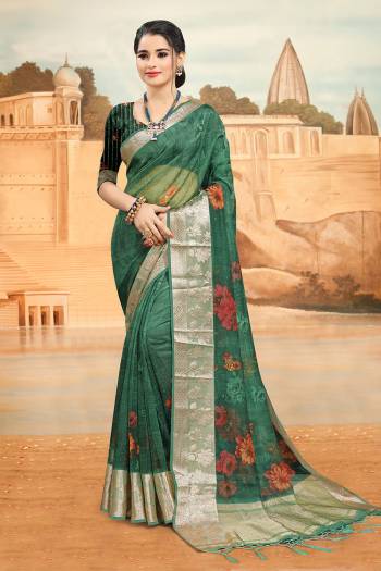 Look Attractive Wearing This Dark Dusty Colored Saree Paired With Blouse.  This Heavy Designer Saree Is Organza Based Which Gives A Rich Look To Your Personality. Buy This Pretty Saree Now.