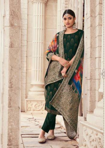 Shine Dark Wearing This Suit In Colored Top, Bottom With Multi Colored Dupatta. Its Top Is Fabricated On Silk With Diamond Work Paired With Viscose Santoon Bottom And Dola Silk Jacquard With Digital Print Dupatta. Get This Stitched As PerYour Desired Fit And Comfor