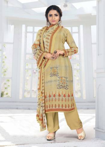 Grab This Pretty Digital Printed Dress Material In Fine Desty Color. Its Top And Bottom Are Fabricated On French Crepe Paired With Georgette Fabricated Dupatta. Get This Stitched As Per Your Desired Fit And Comfort.