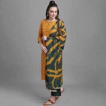 Grab This Designer Wevon And Murga Printed Readymade Dress In Fine Colored Top Paired With Bottom And Dupatta. This Dress Material Is Cotton Based Paired Top And Botton And Naznin Fabricated Dupatta.